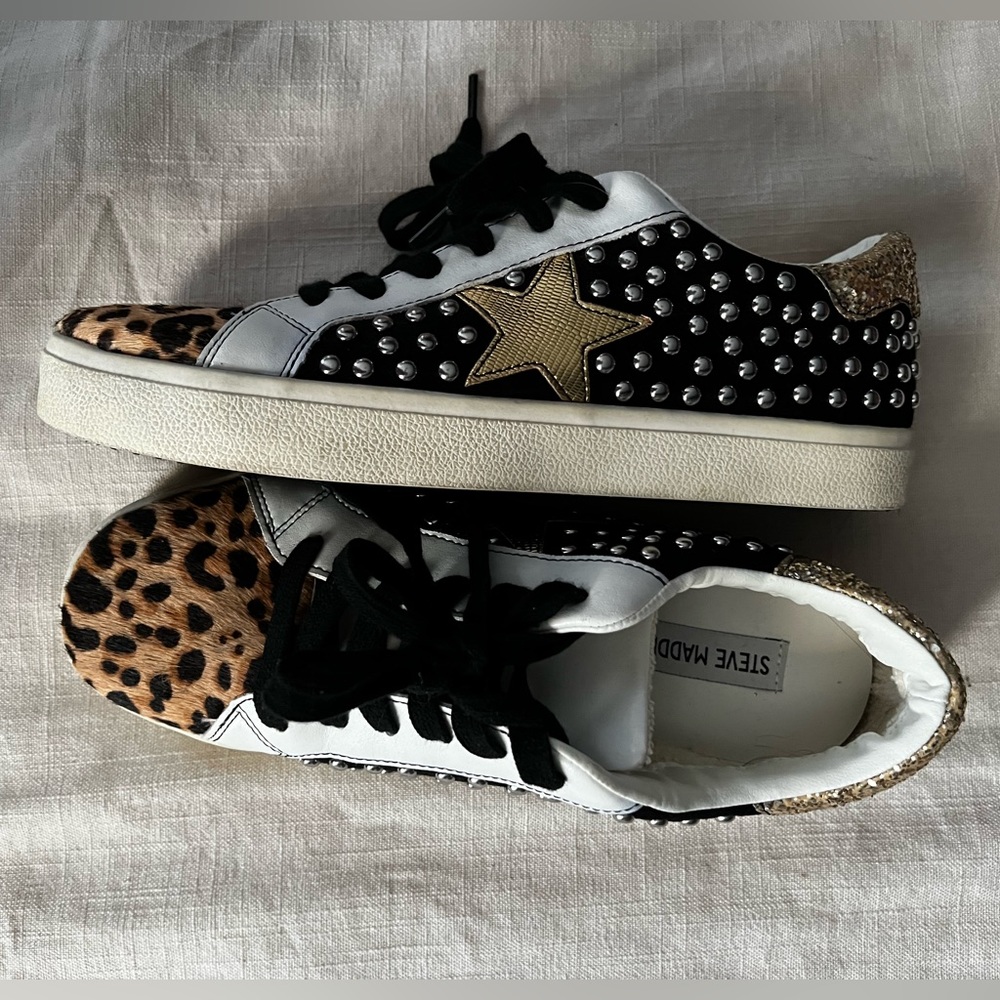 Like New Steve Madden Embellished Sneakers